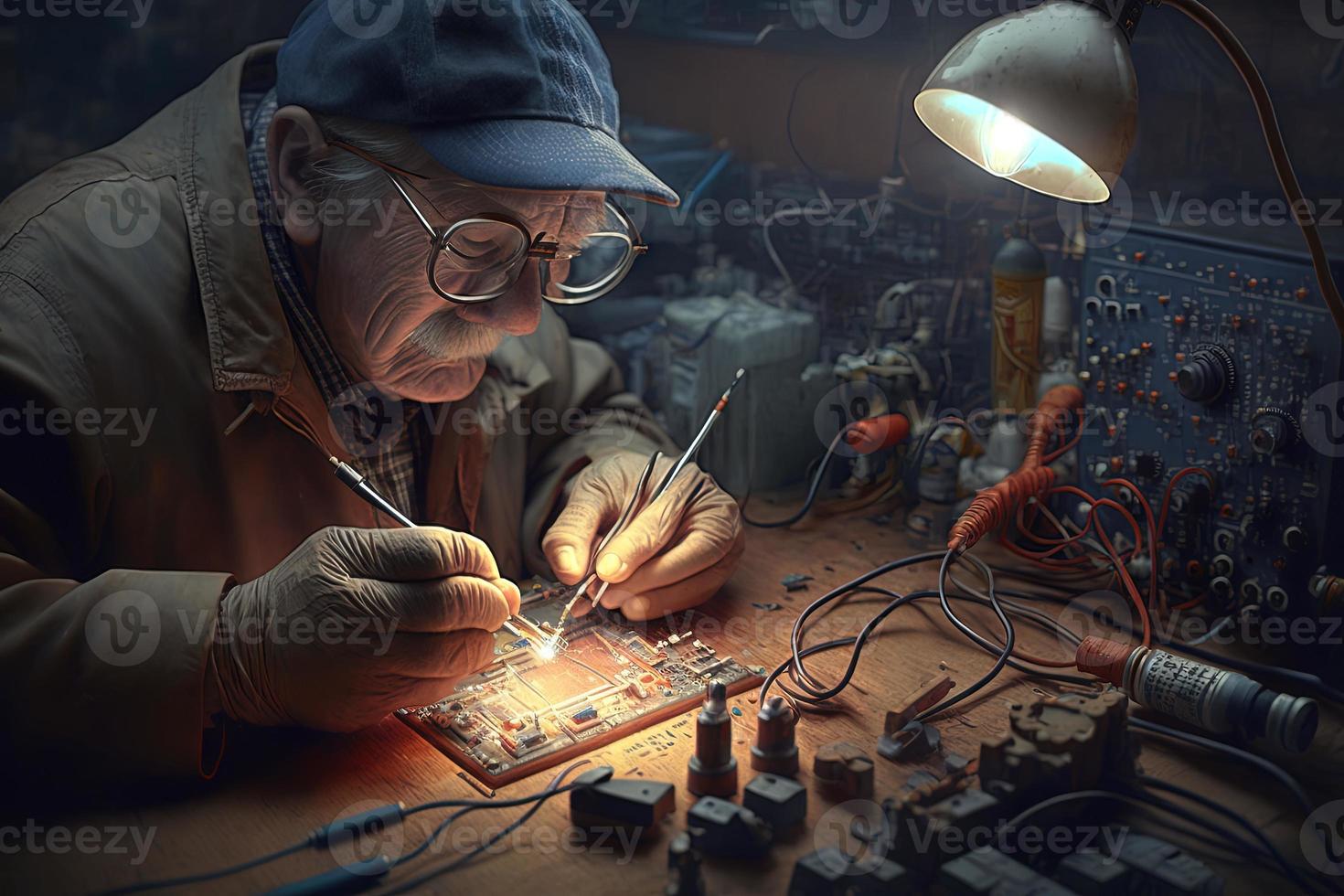 soldering stock photo