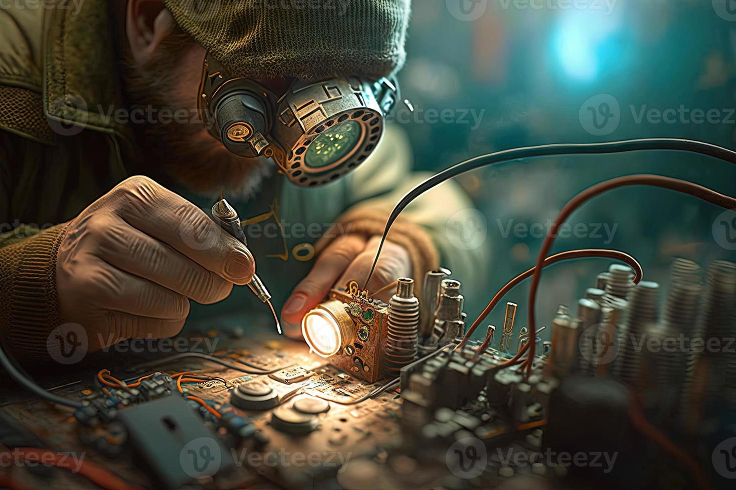 soldering stock photo