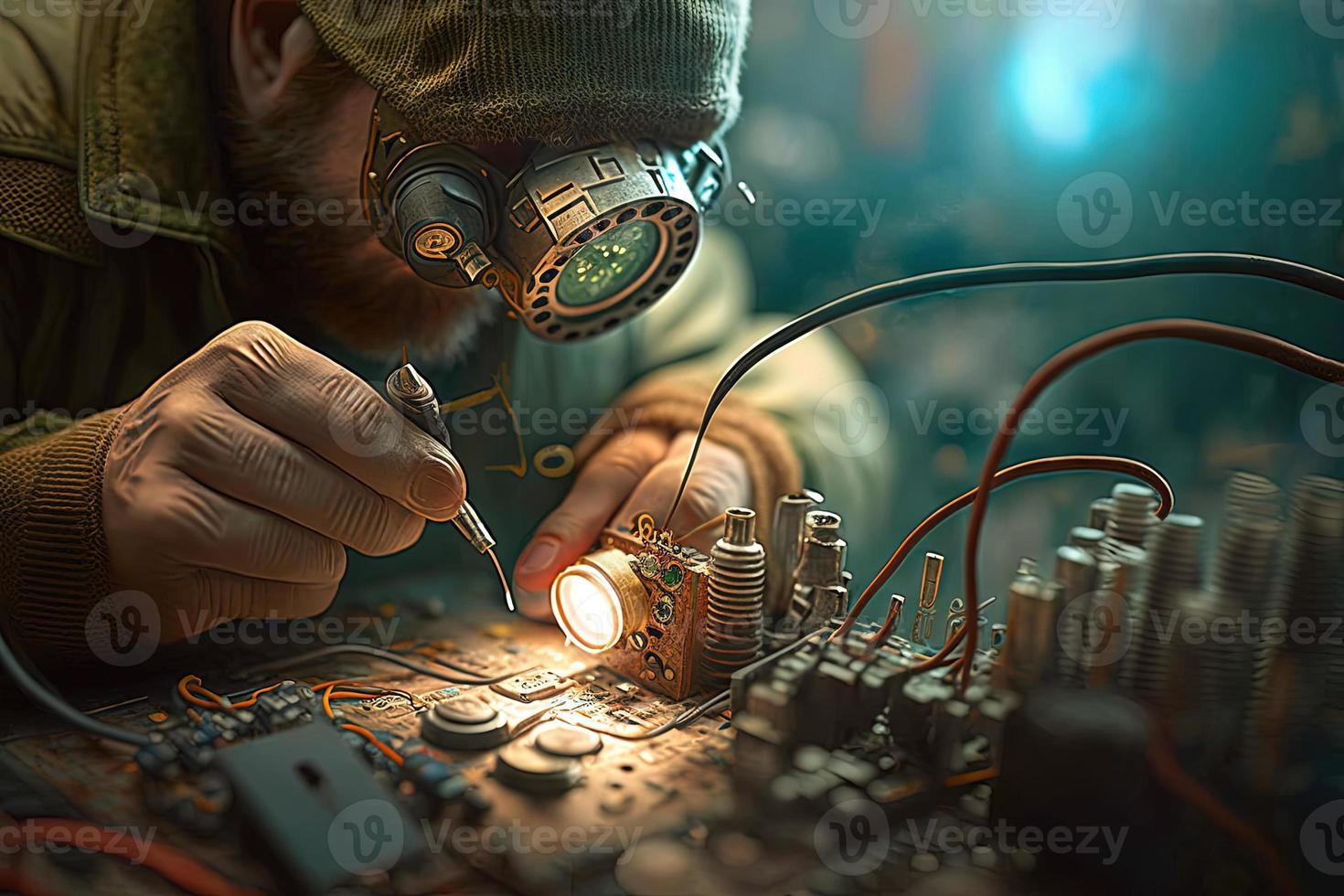 soldering stock photo