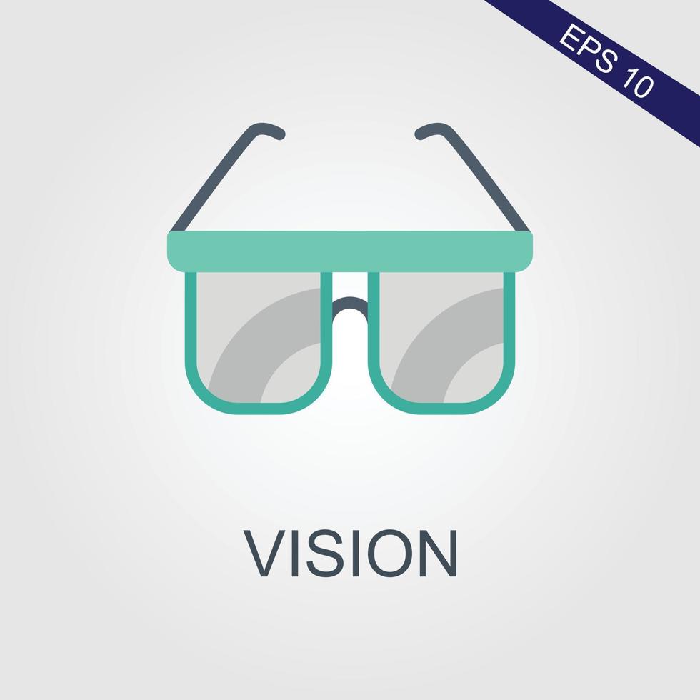 glasses icon Vector Illustration on the white background.