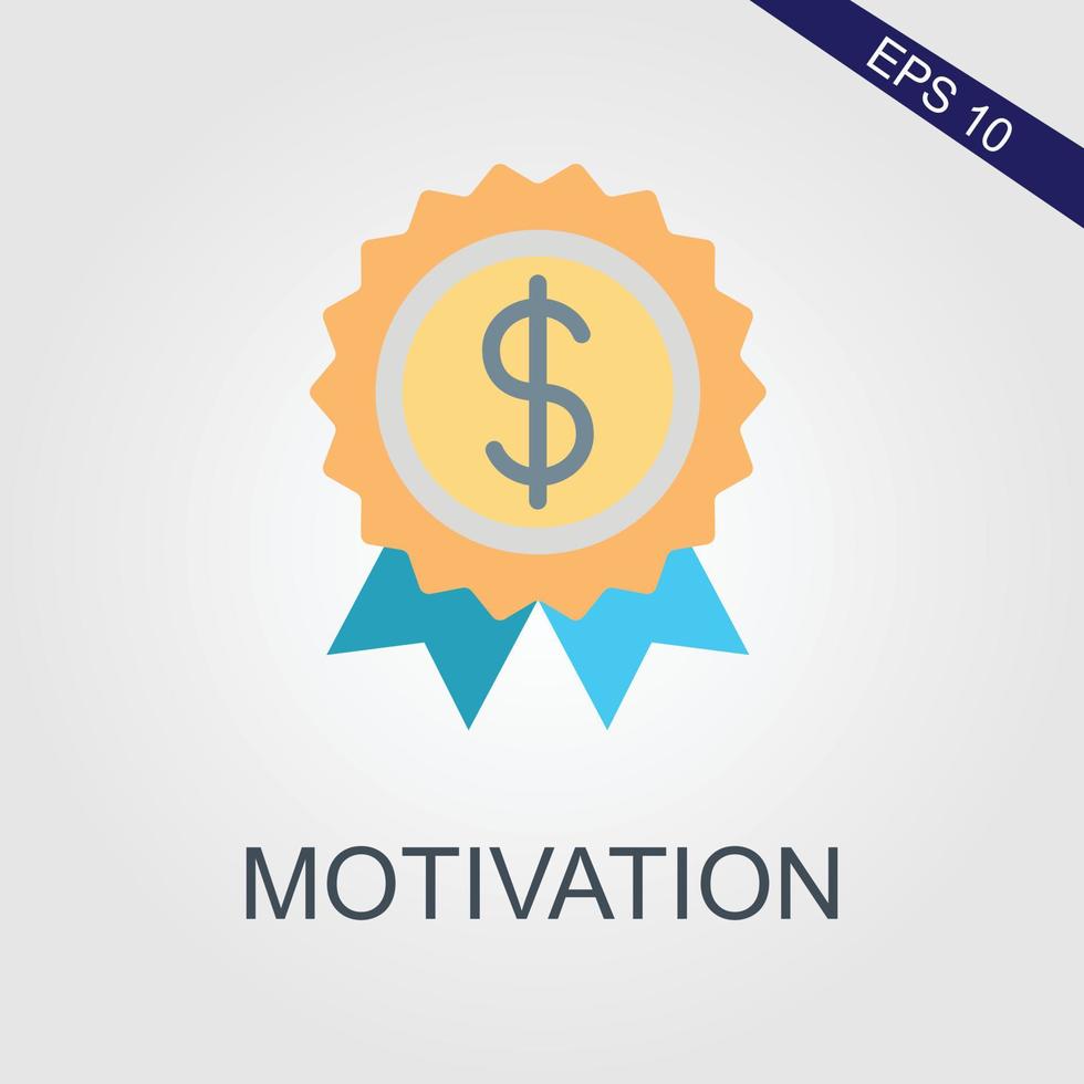 Employee motivation color icon. Energy level, commitment, and creativity. Desire to develop personal skills. Headhunting agency concept. Isolated vector illustration