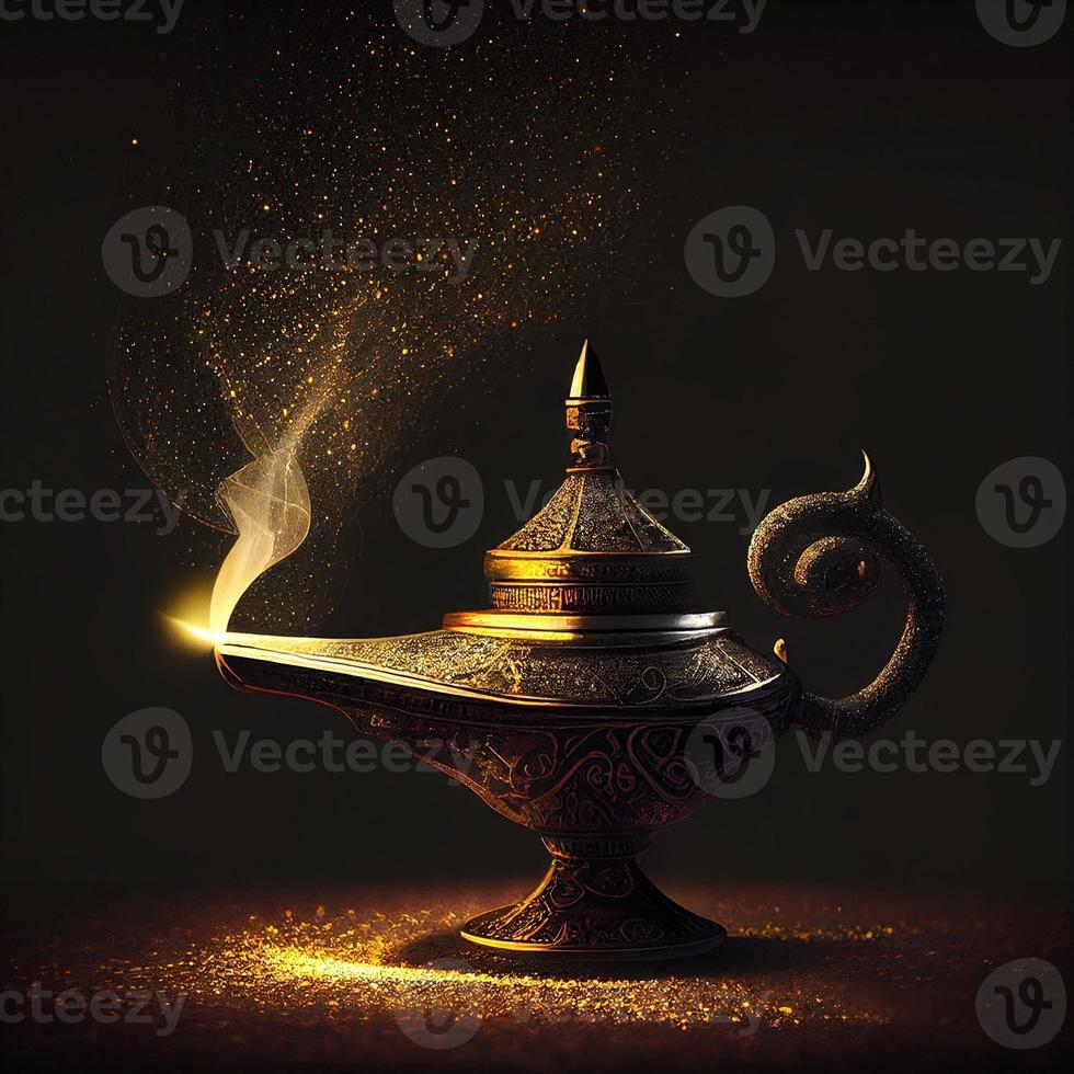 Magic lamp Magician Paranormal Magic Lamp Glitteri photo