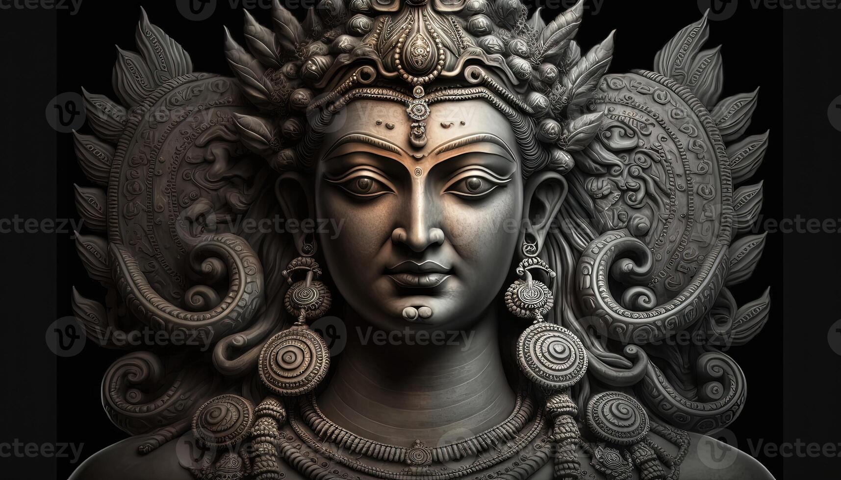 statue of hindu regional god powerful images generative AI ...