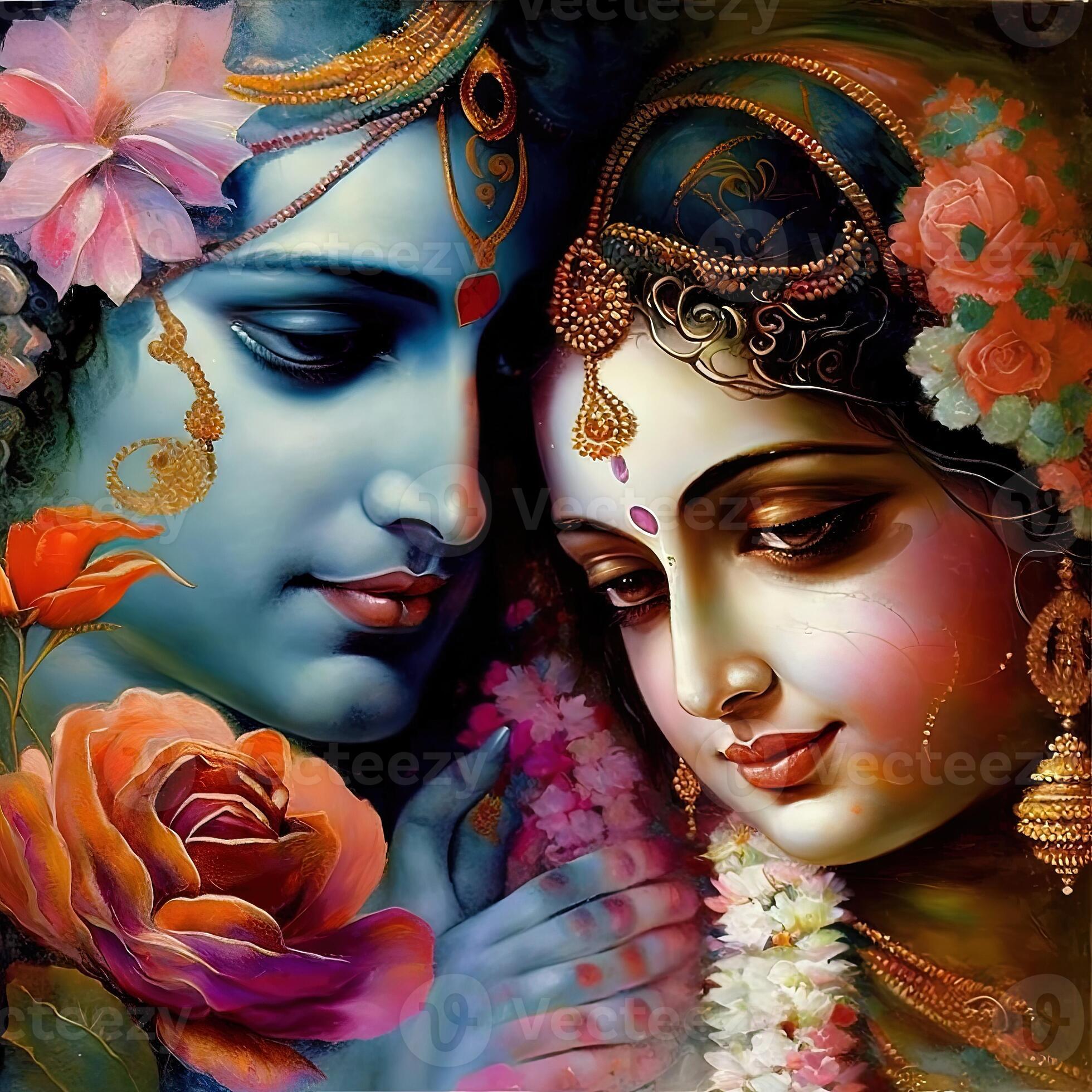 Divine Radha Krishna Wallpaper - Magic Decor ®-sgquangbinhtourist.com.vn