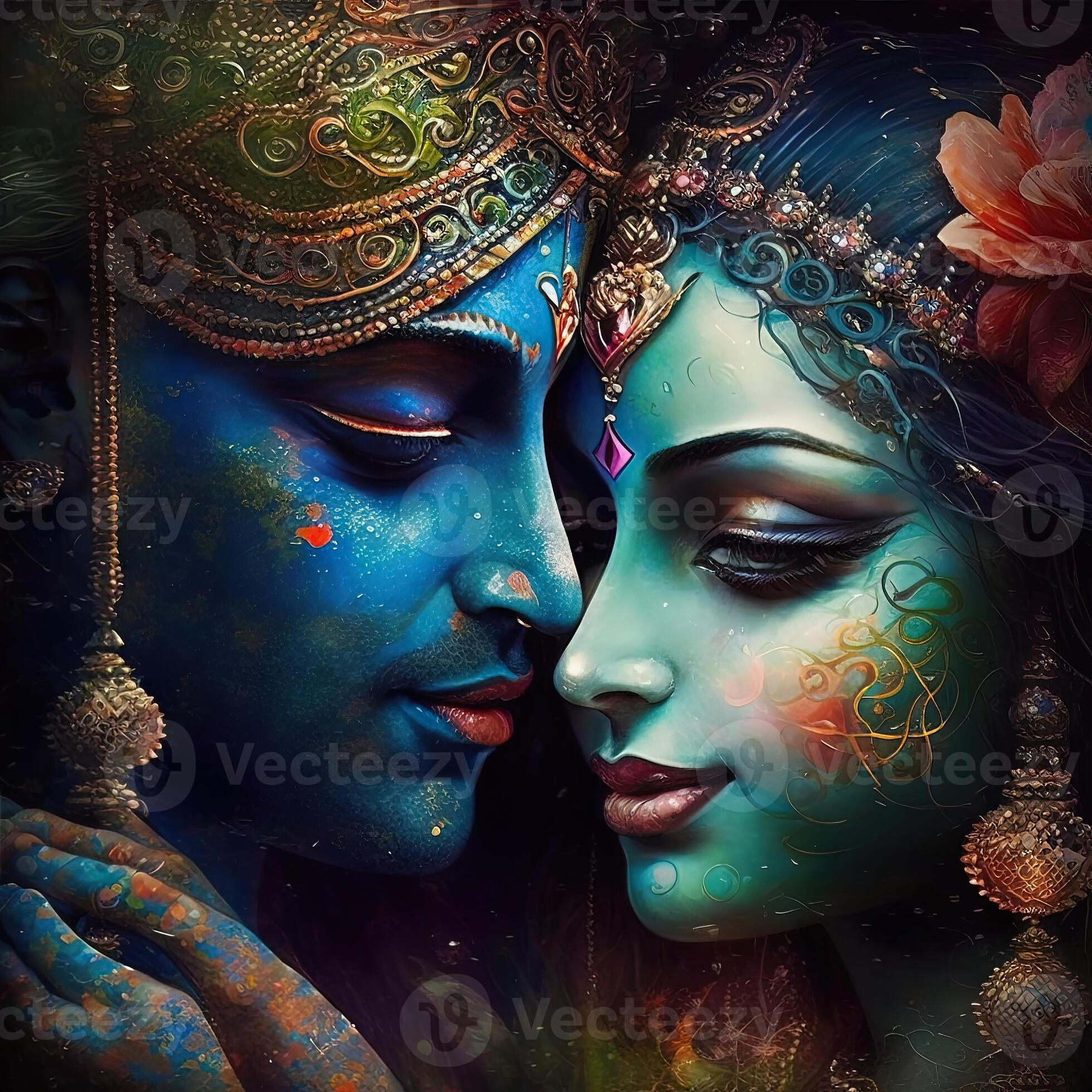 Krishna and radha pic deals