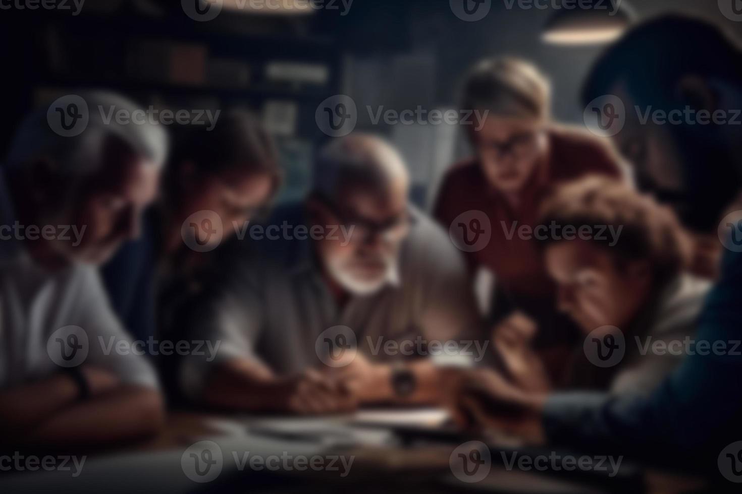 developers and IT professionals working together and network of concepts AI photo