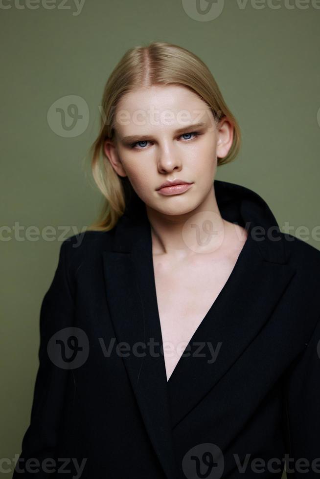 A close portrait of a strict serious blonde 22252282 Stock Photo at A close portrait of a strict serious blonde 22252282 Stock Photo at