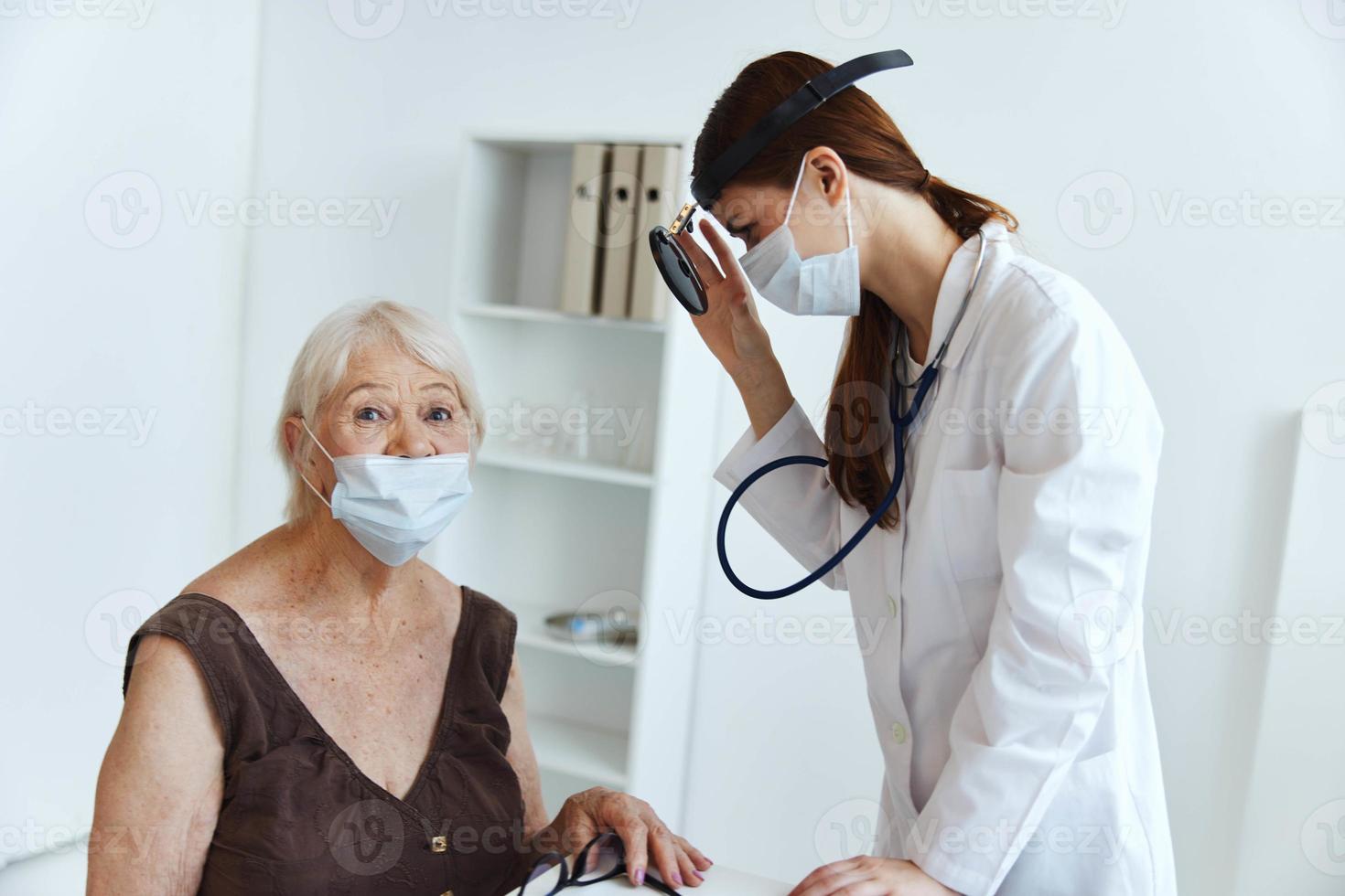 female doctor stethoscope in hand professional diagnostics 22252441