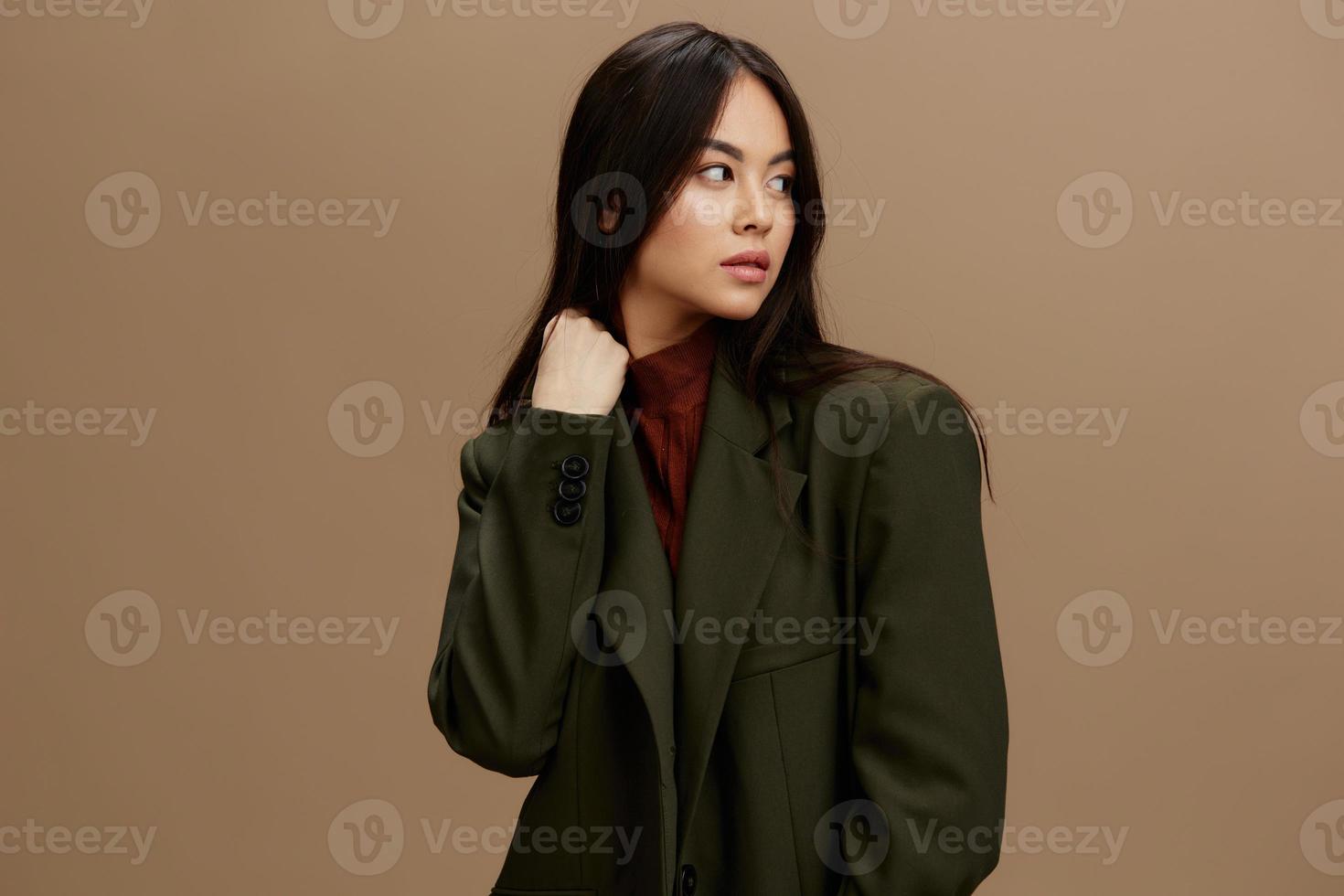woman stylish clothes fashion cosmetics charm isolated background photo