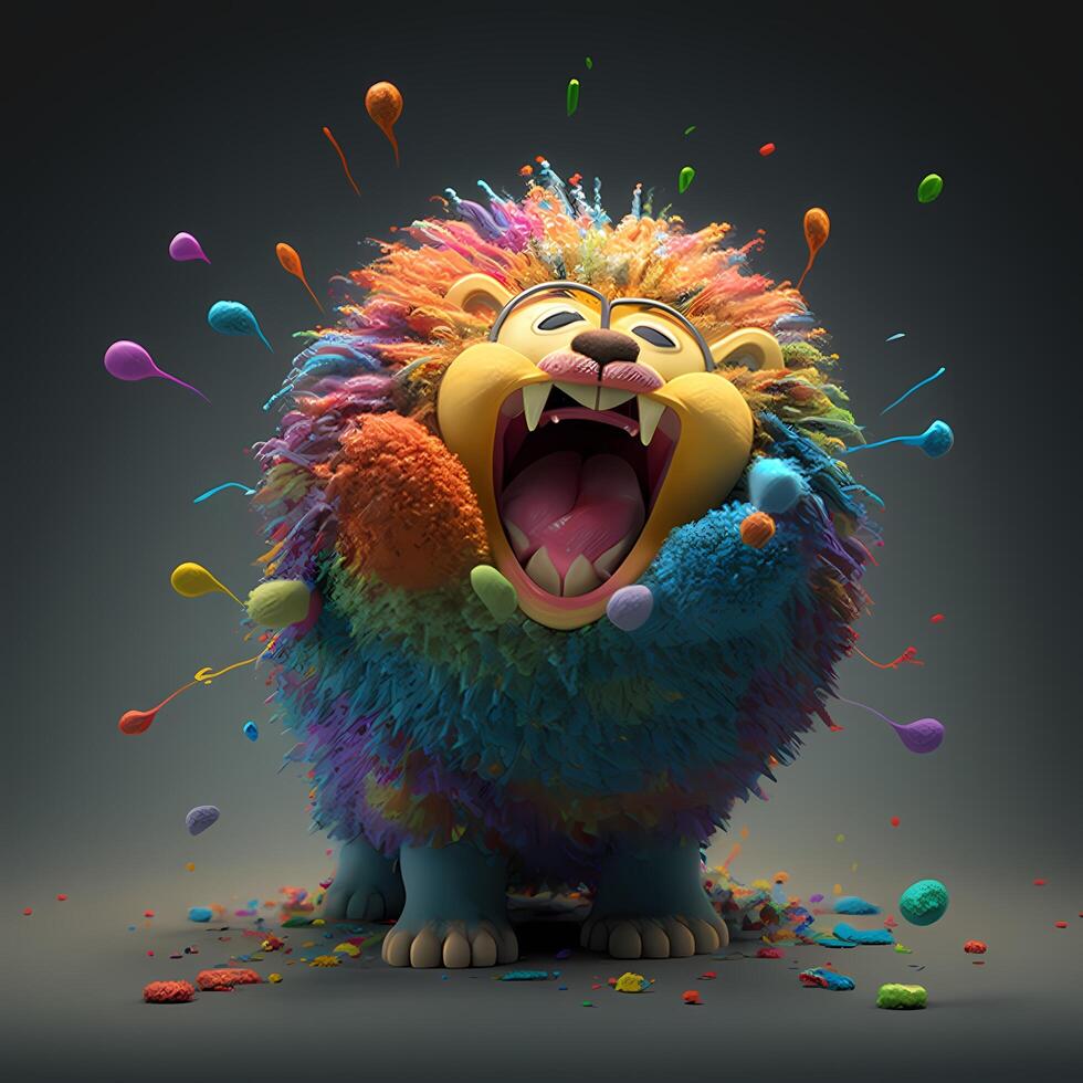 animal smile happy character photo