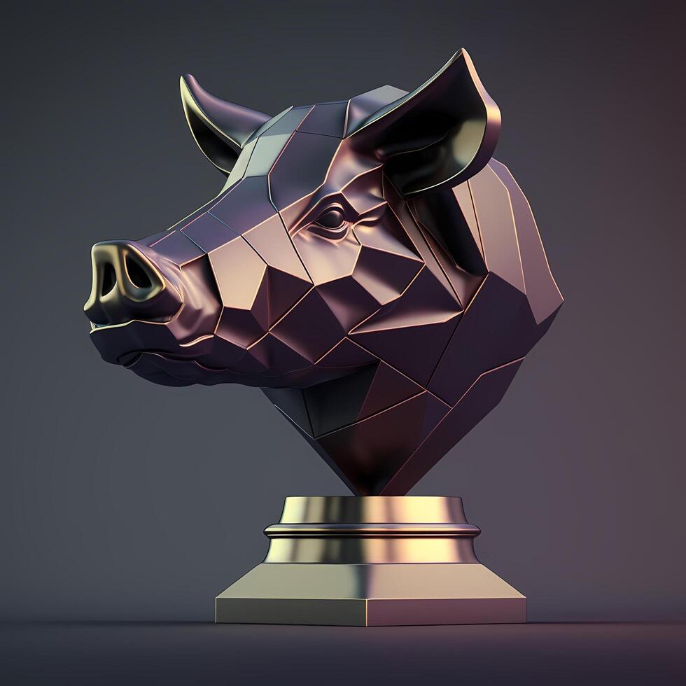 trophy illustration AI Generated photo