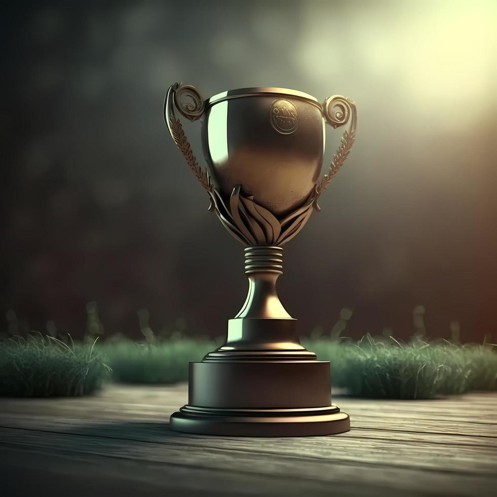 trophy illustration AI Generated photo