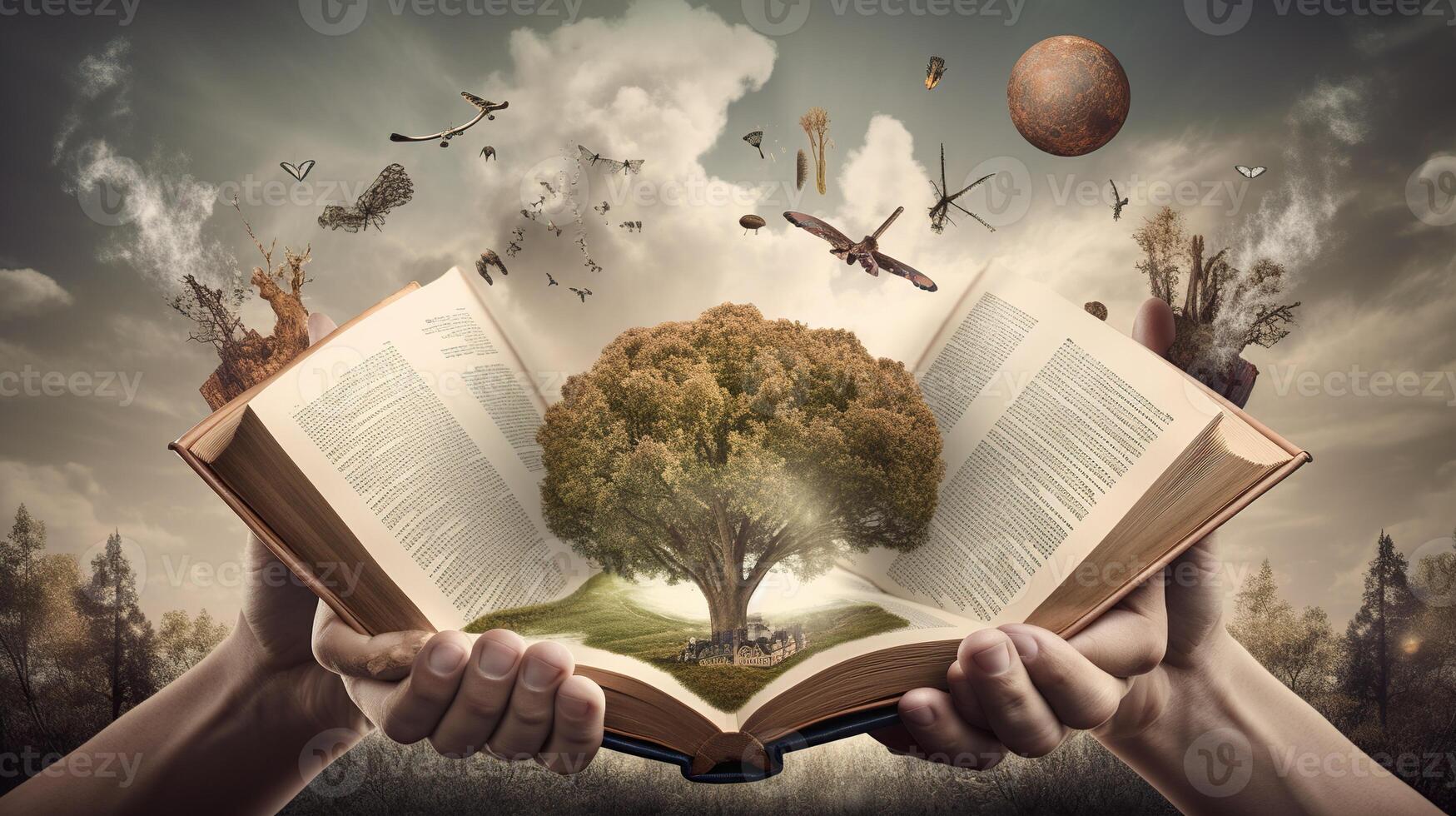 Creative Photo Manipulation World Book Day -