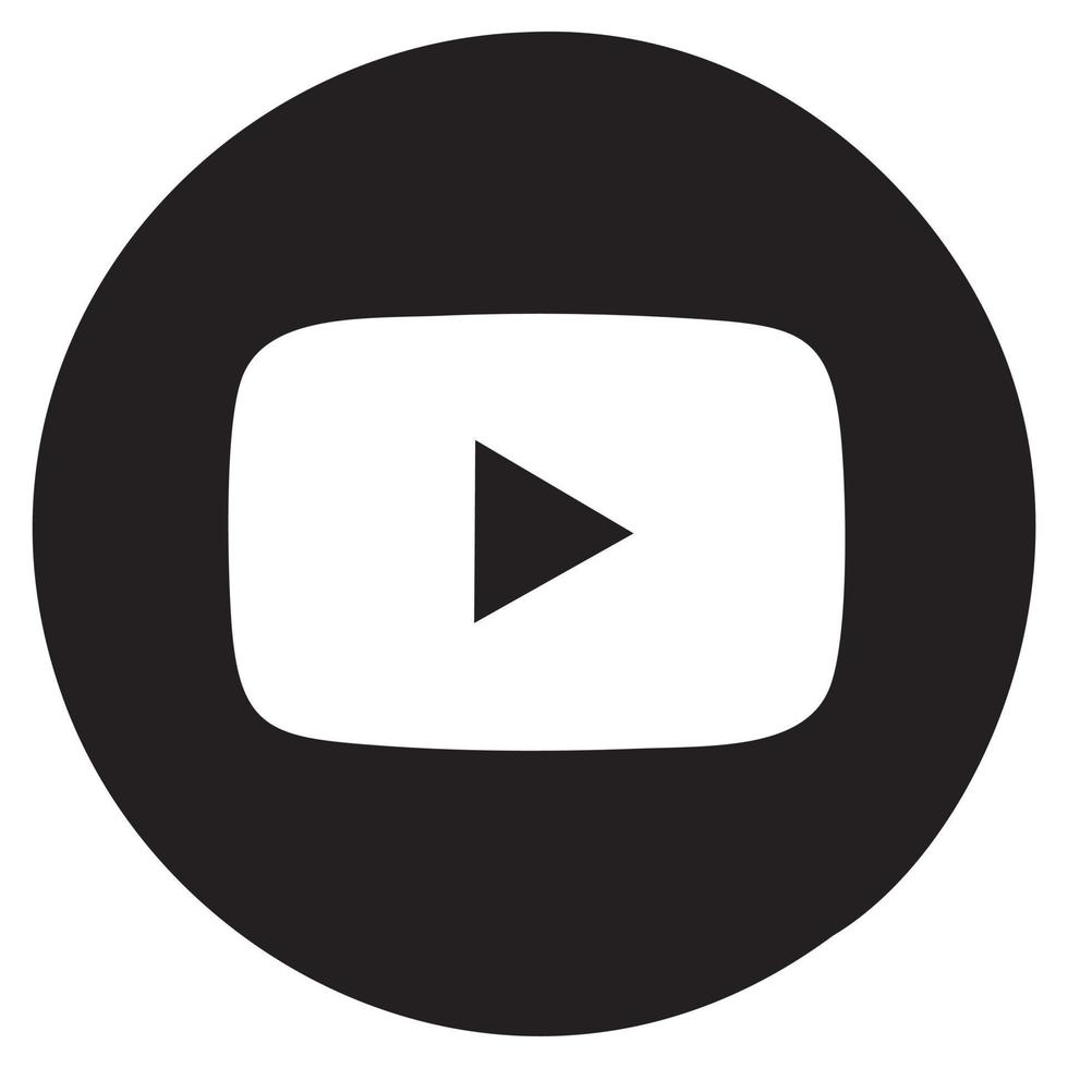 icon media social youtube vector