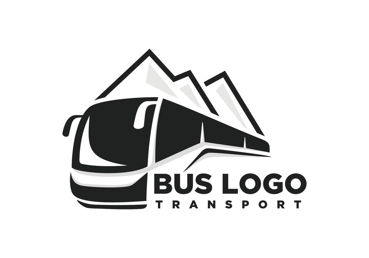 autobús. viaje autobús logo diseño vector