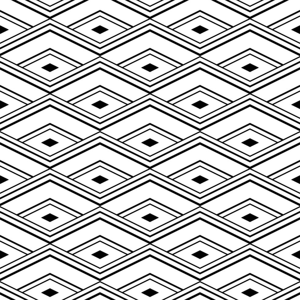 Seamless vector. Ethnic ornament. Mosaics background.  Quadrangles figures motif vector