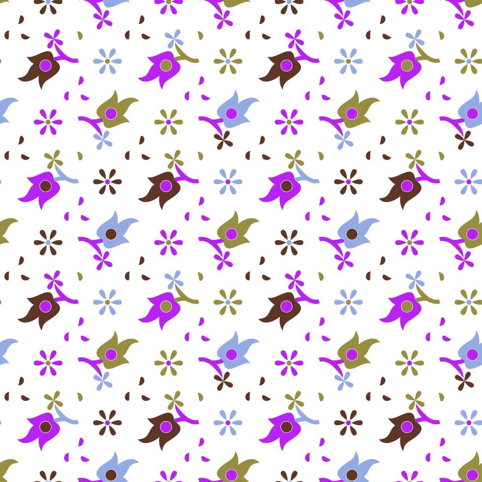 small flower pattern vector