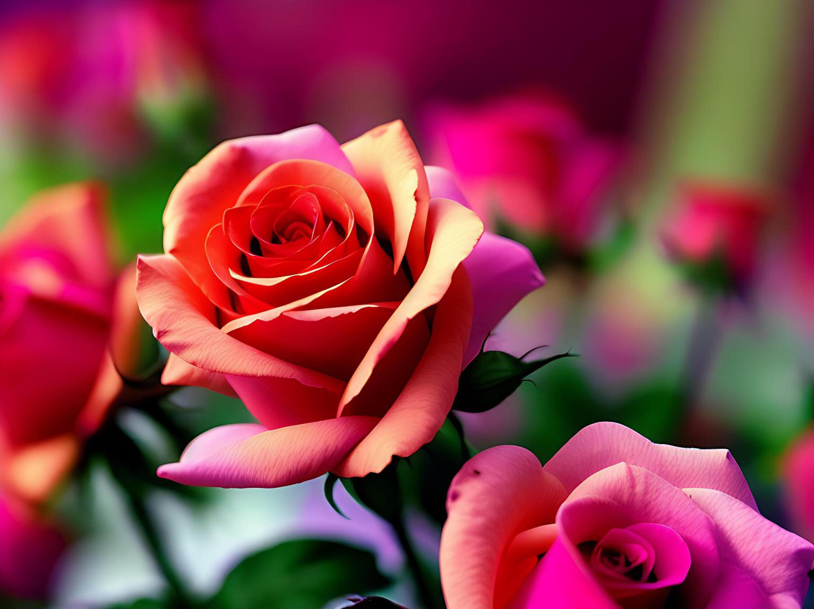 Colourful Roses - Wallpaper, High Definition, High Quality, Widescreen |  Colorful roses, Blue roses wallpaper, Rose wallpaper