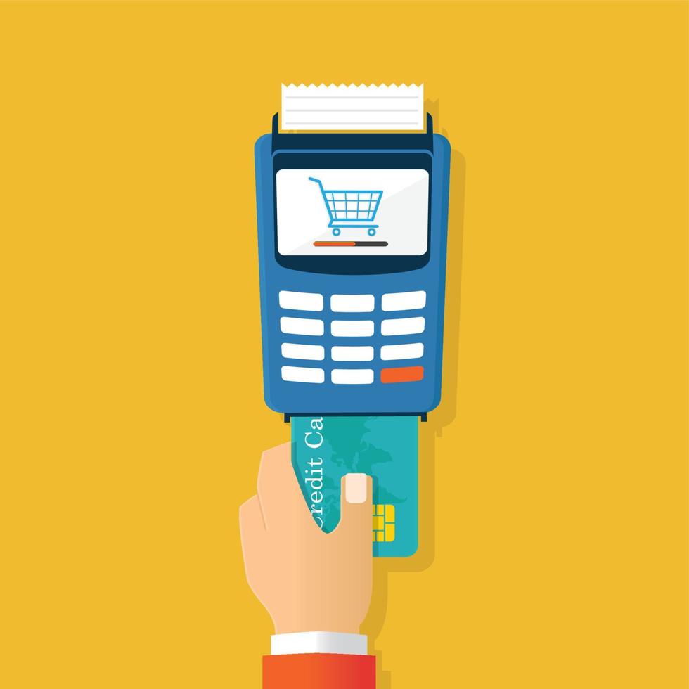 debit card payment vector