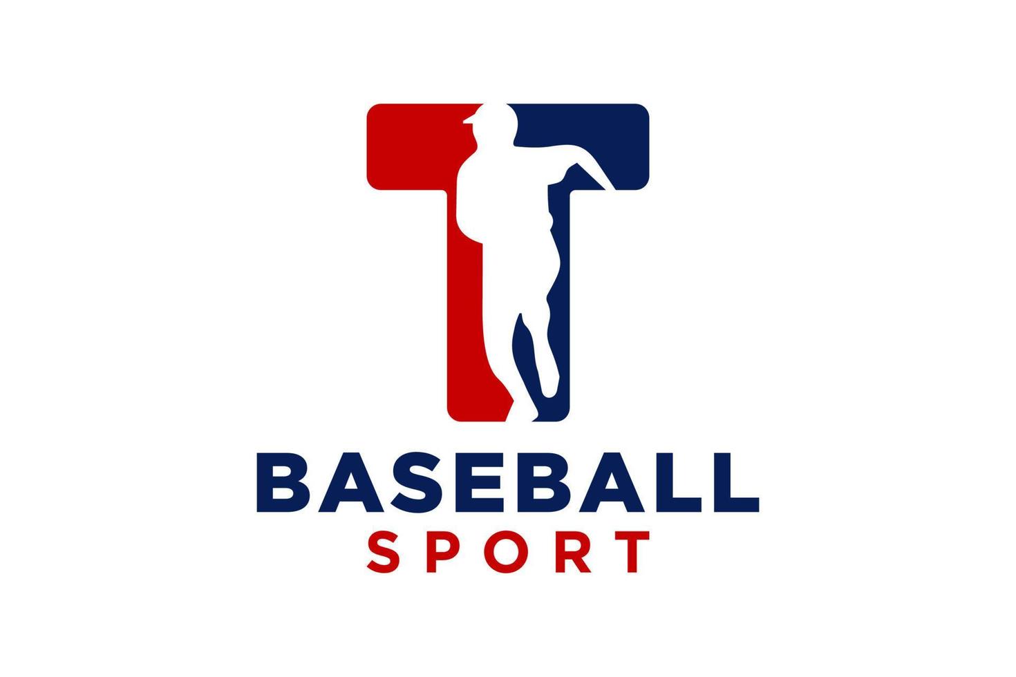 Letter T baseball logo  icon vector template.