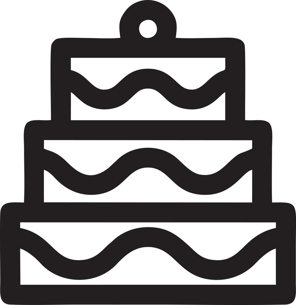 Cake icon symbol vector image. Illustration of the bakery birthday isolated design image. EPS 10