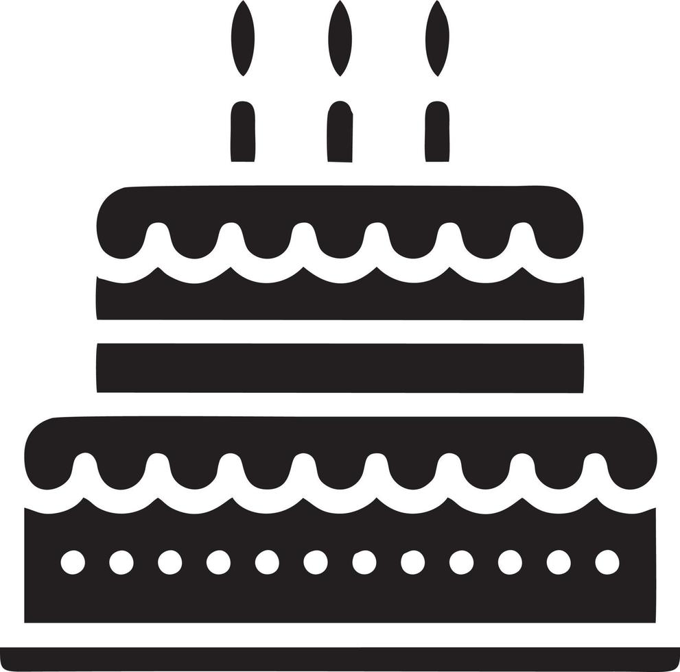 Cake icon symbol vector image. Illustration of the bakery birthday isolated design image. EPS 10