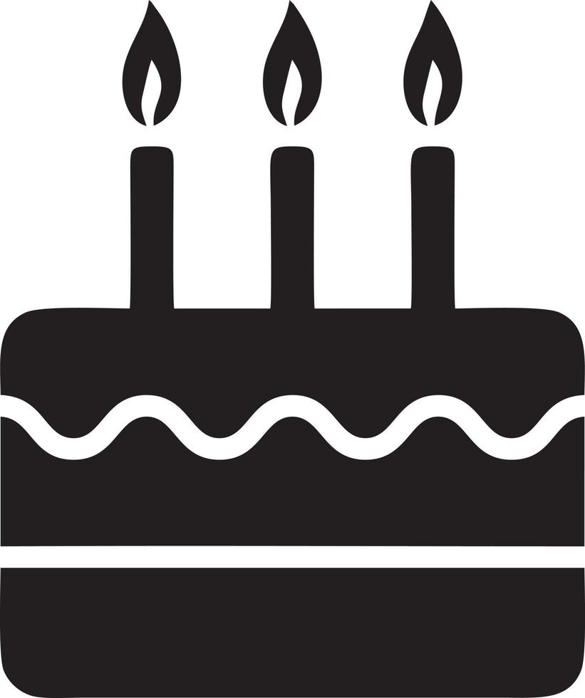 Cake icon symbol vector image. Illustration of the bakery birthday isolated design image. EPS 10