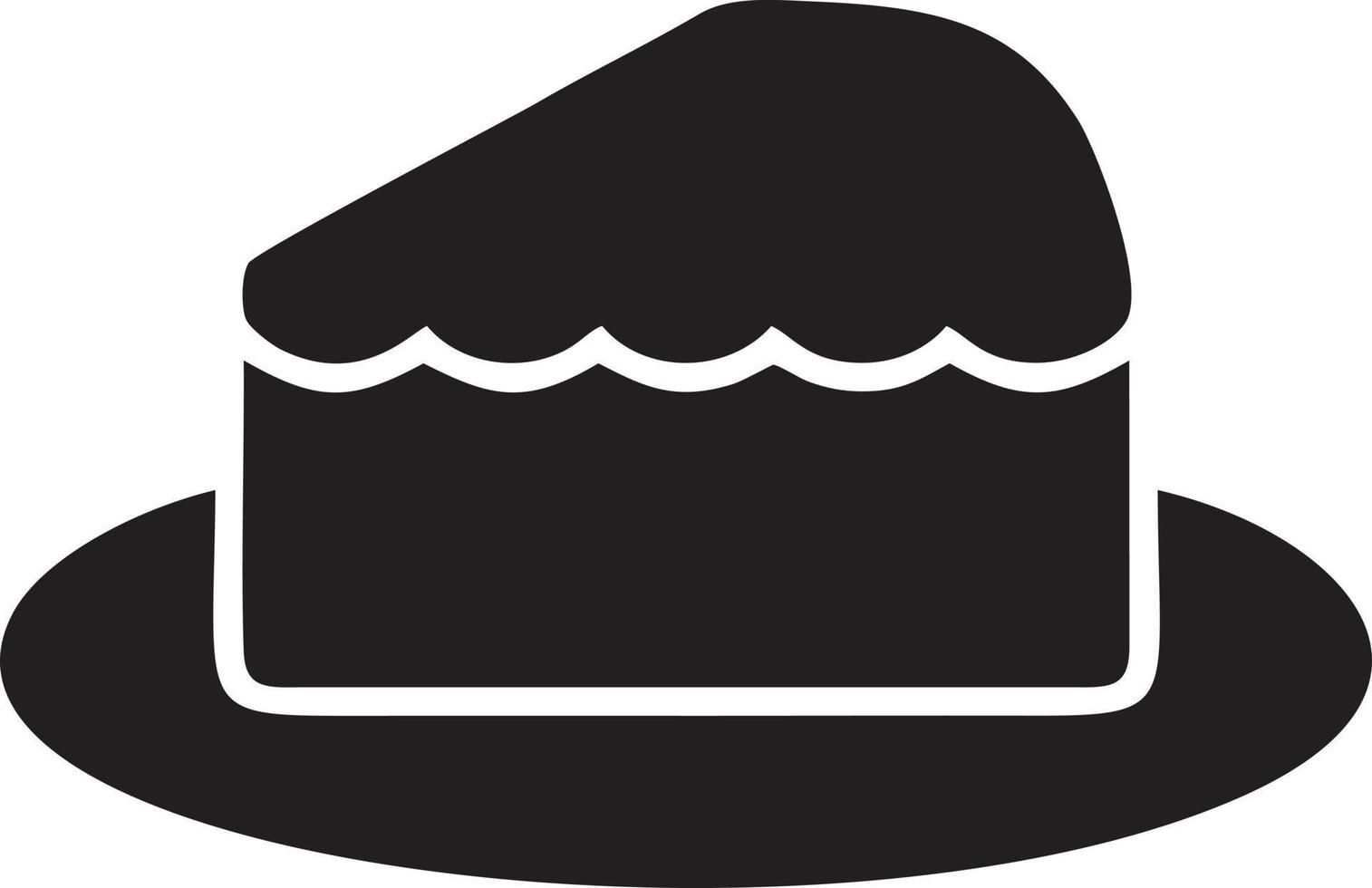 Cake icon symbol vector image. Illustration of the bakery birthday isolated design image. EPS 10