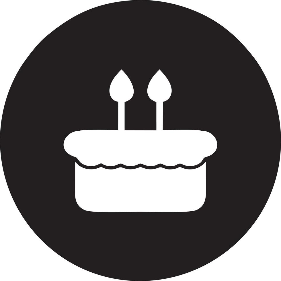 Cake icon symbol vector image. Illustration of the bakery birthday isolated design image. EPS 10