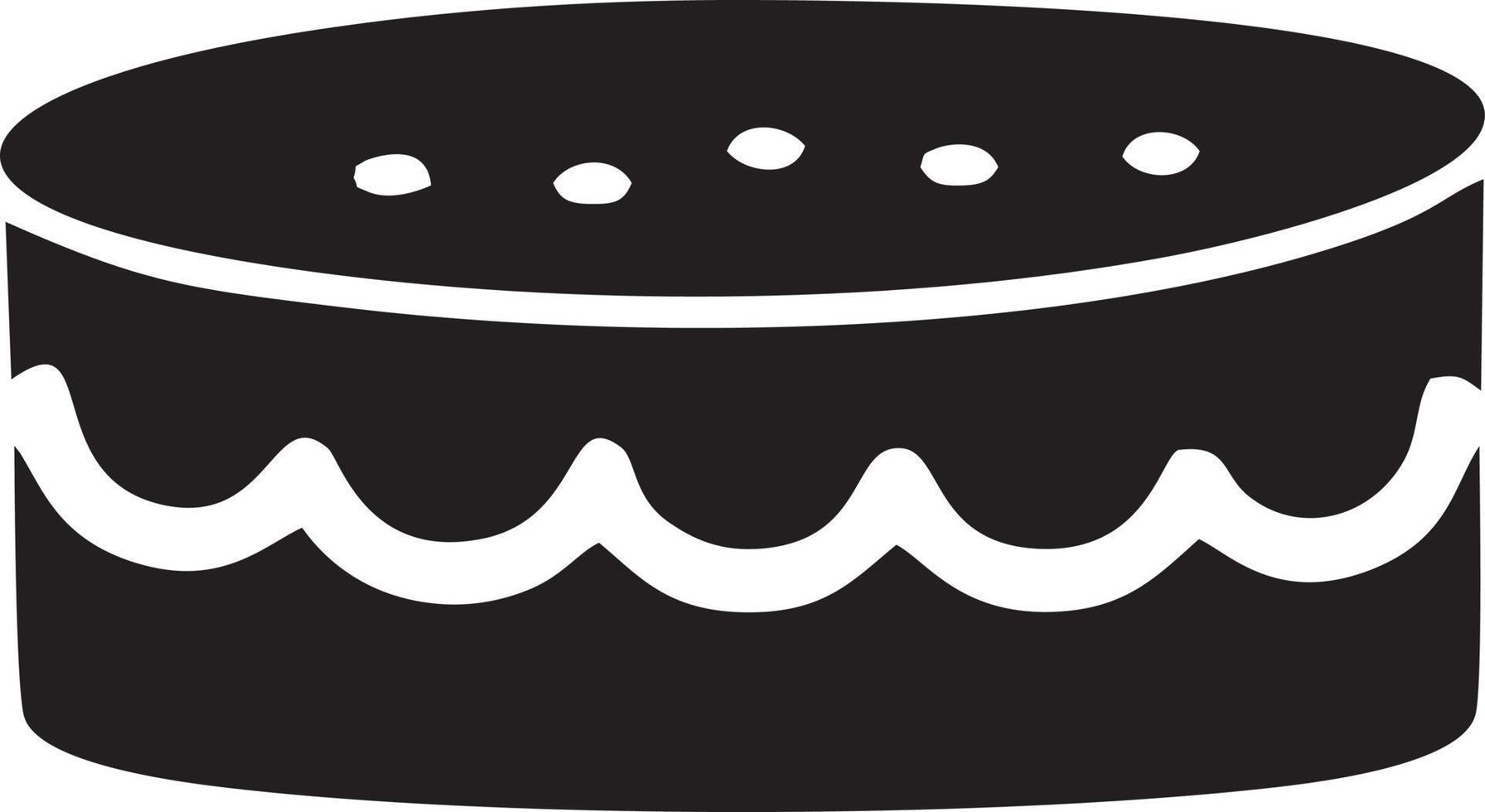 Cake icon symbol vector image. Illustration of the bakery birthday isolated design image. EPS 10