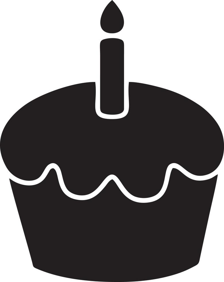 Cake icon symbol vector image. Illustration of the bakery birthday isolated design image. EPS 10
