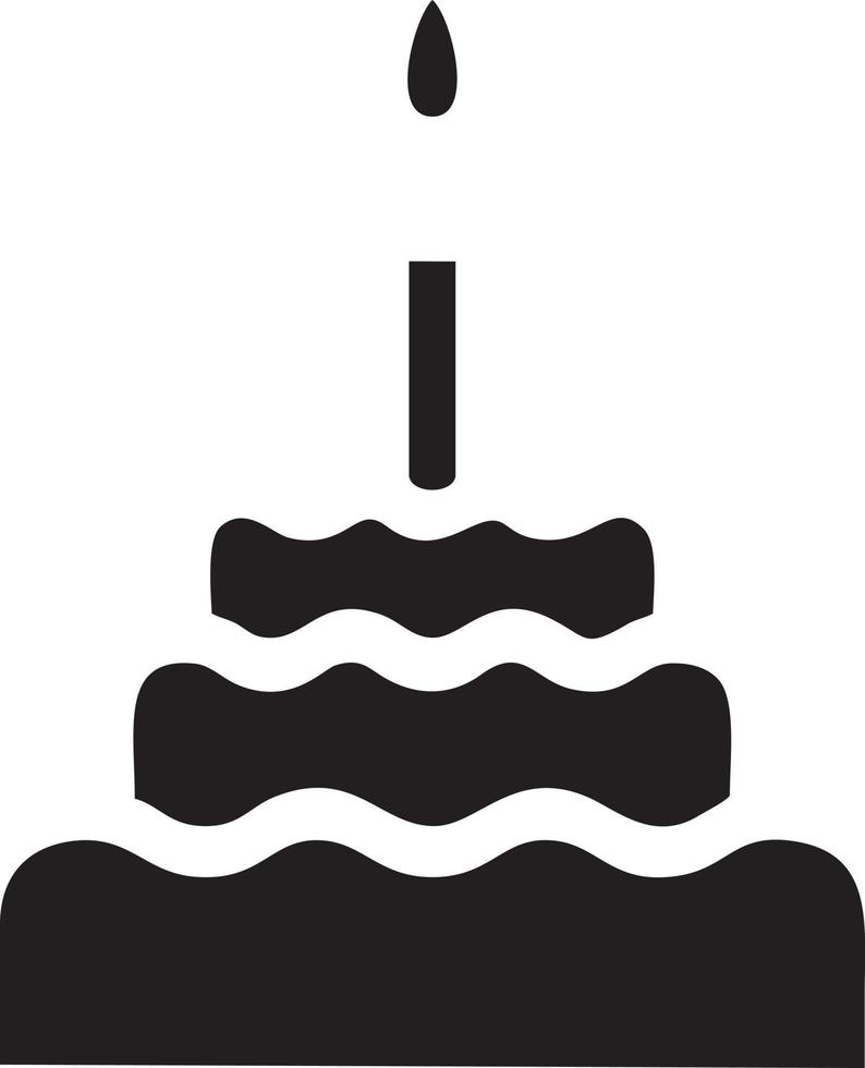 Cake icon symbol vector image. Illustration of the bakery birthday isolated design image. EPS 10