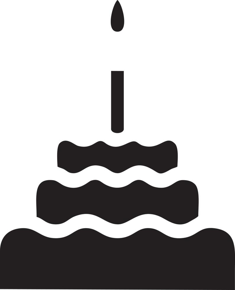 Cake icon symbol vector image. Illustration of the bakery birthday isolated design image. EPS 10