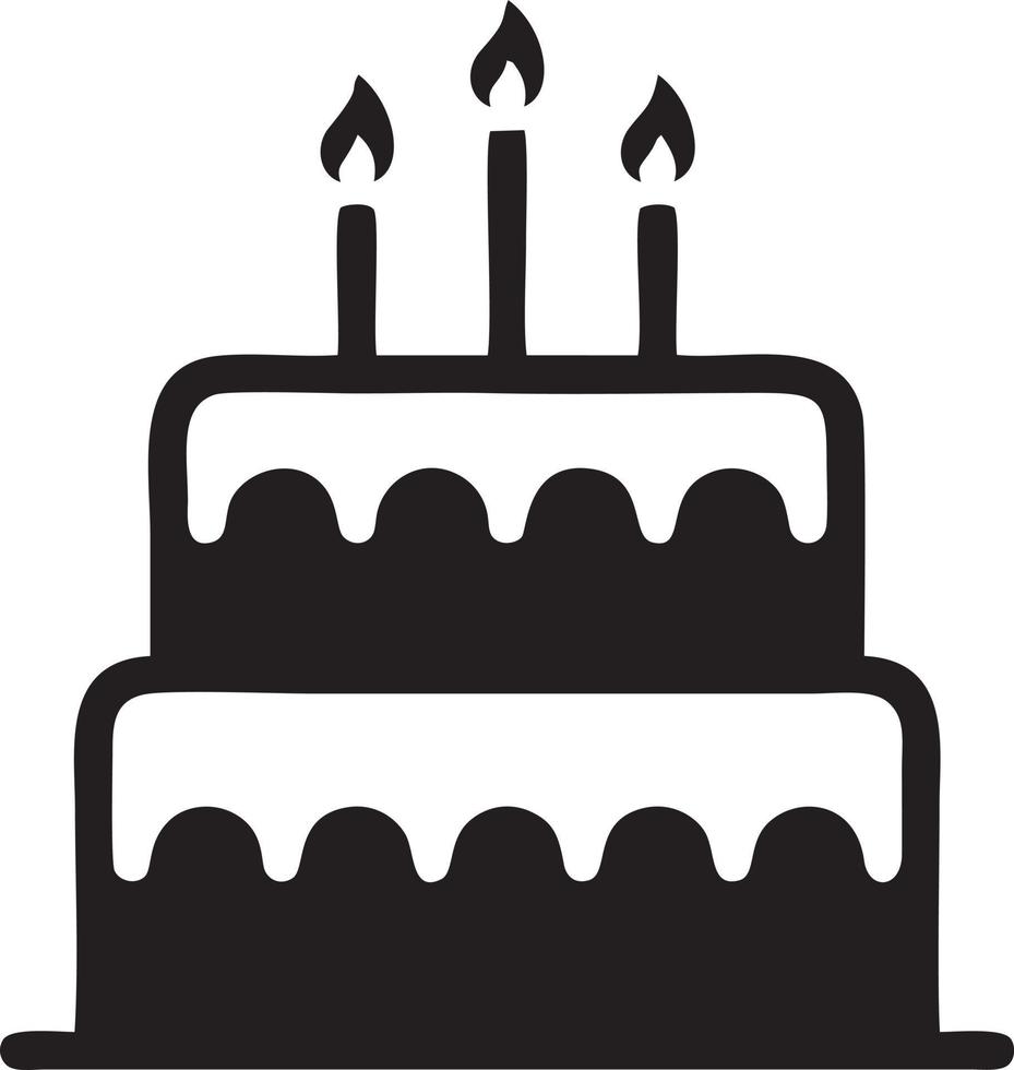 Cake icon symbol vector image. Illustration of the bakery birthday isolated design image. EPS 10