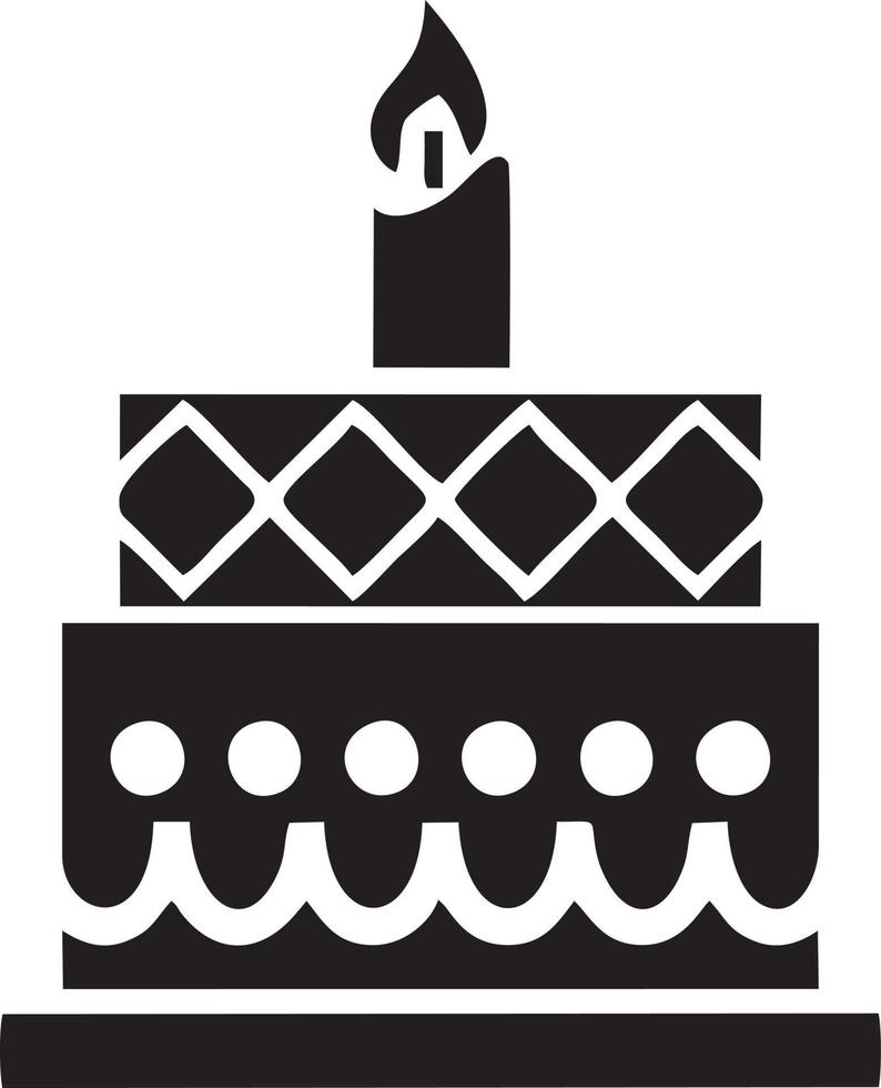 Cake icon symbol vector image. Illustration of the bakery birthday isolated design image. EPS 10