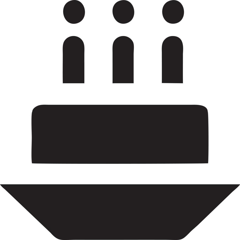 Cake icon symbol vector image. Illustration of the bakery birthday isolated design image. EPS 10