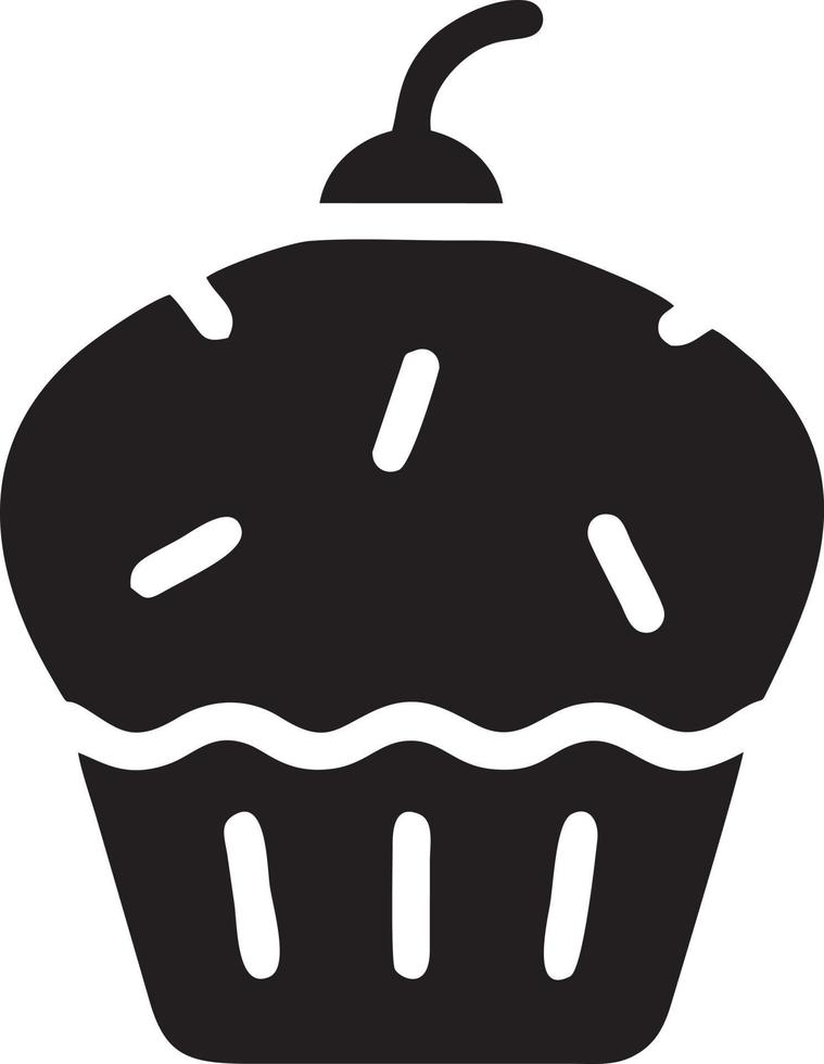 Cake icon symbol vector image. Illustration of the bakery birthday isolated design image. EPS 10