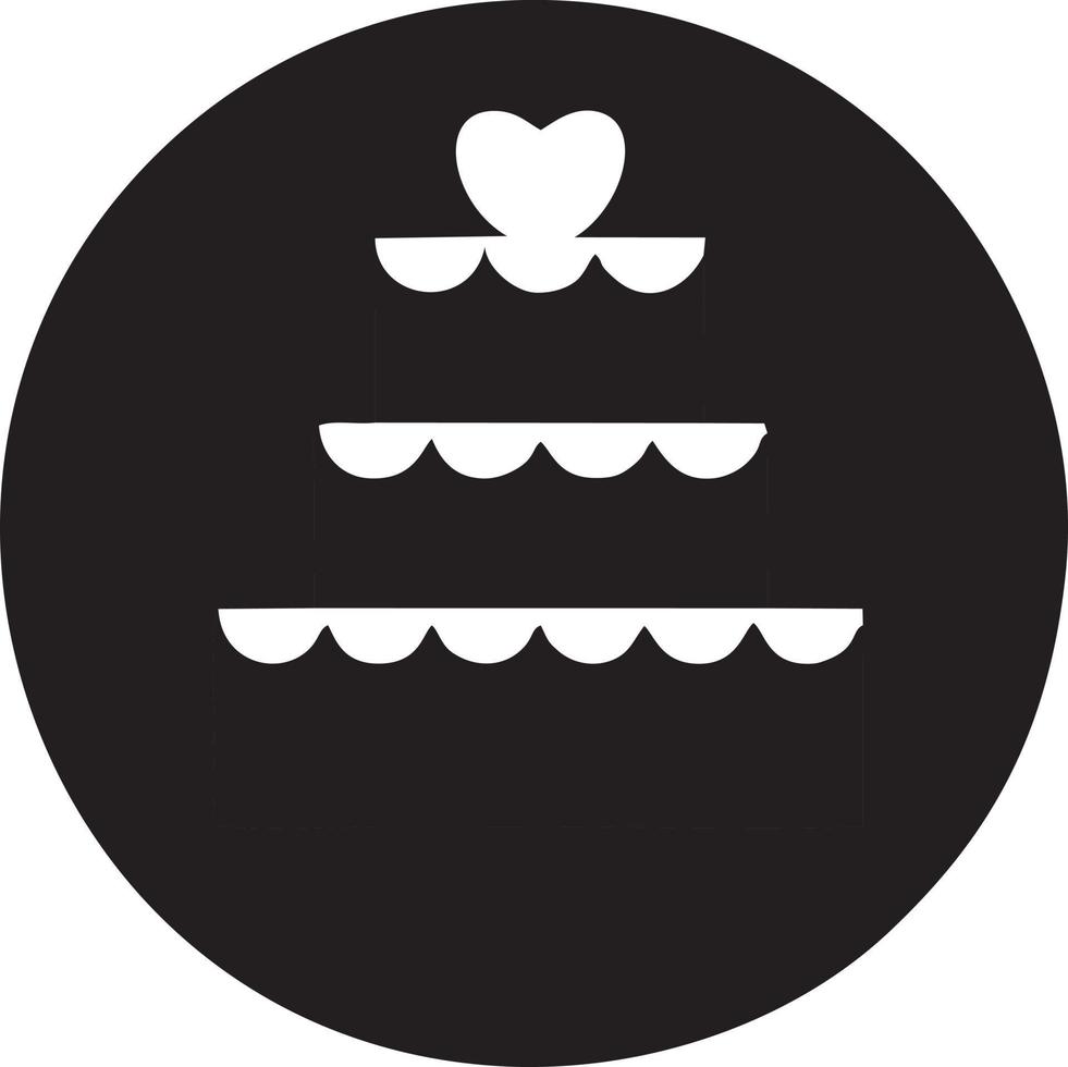 Cake icon symbol vector image. Illustration of the bakery birthday isolated design image. EPS 10