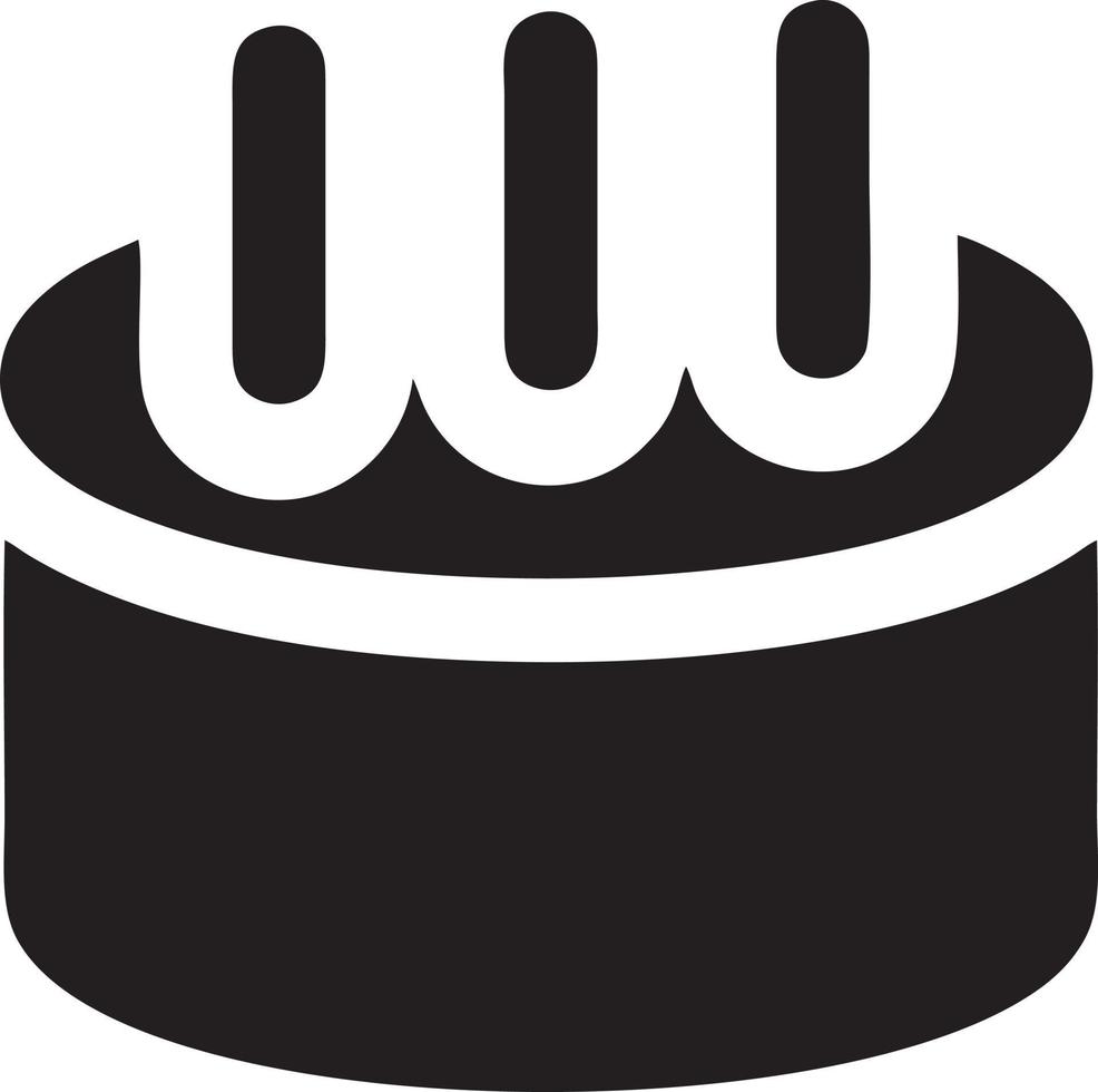 Cake icon symbol vector image. Illustration of the bakery birthday isolated design image. EPS 10