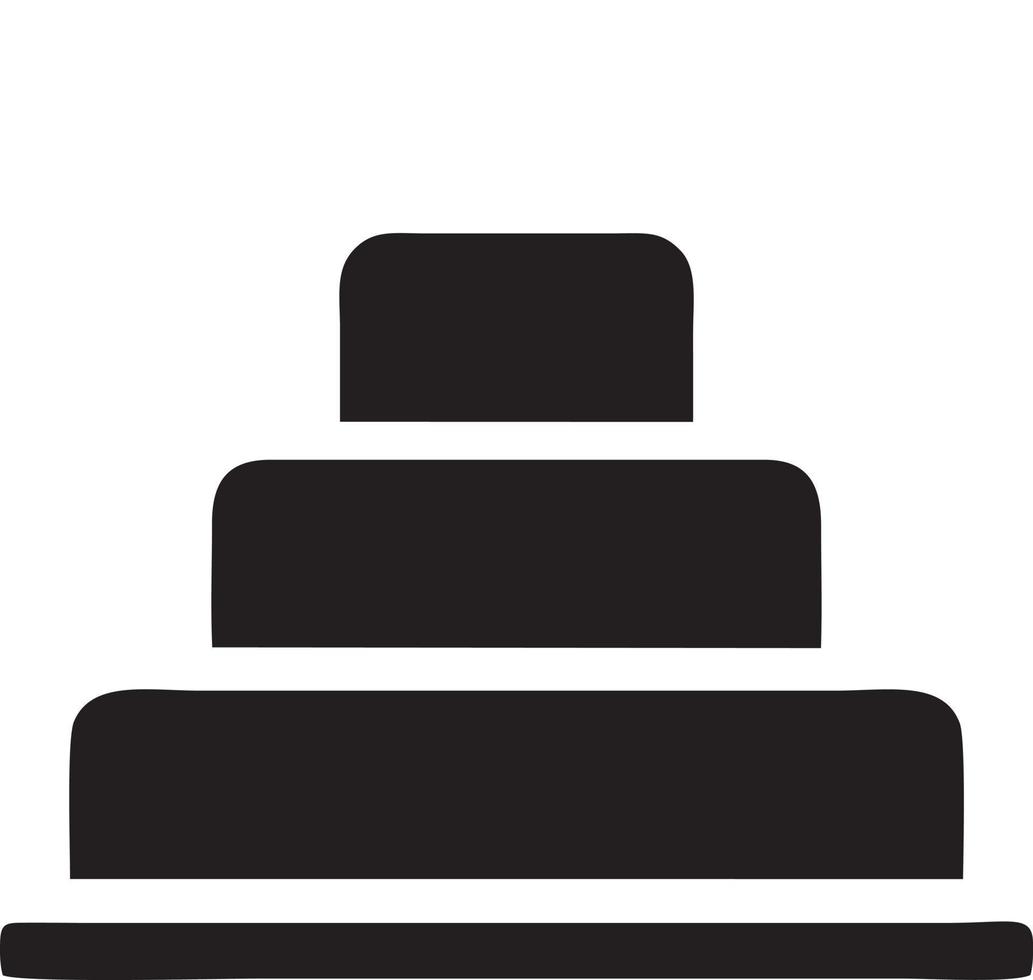 Cake icon symbol vector image. Illustration of the bakery birthday isolated design image. EPS 10