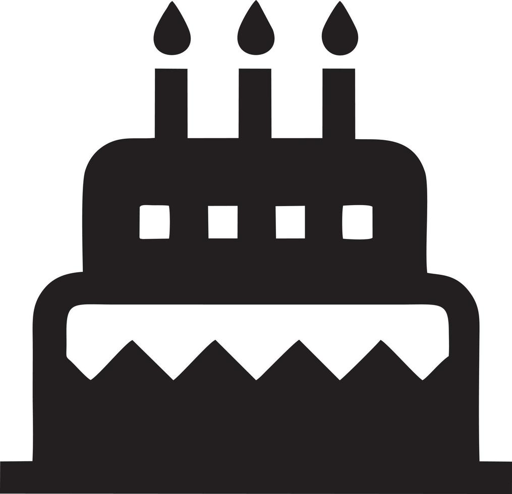 Cake icon symbol vector image. Illustration of the bakery birthday isolated design image. EPS 10