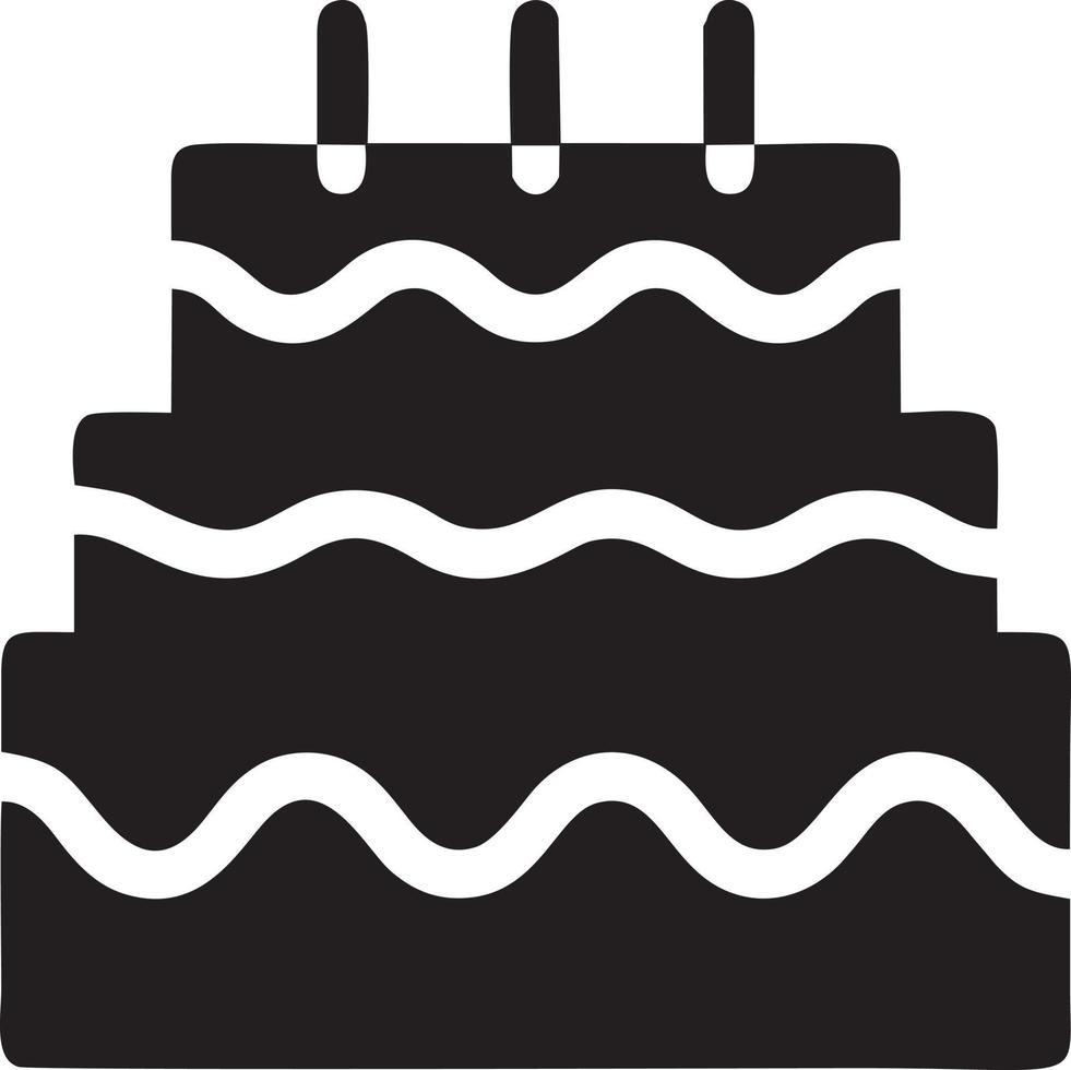 Cake icon symbol vector image. Illustration of the bakery birthday isolated design image. EPS 10