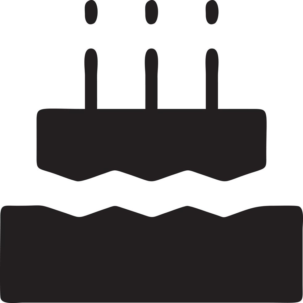 Cake icon symbol vector image. Illustration of the bakery birthday isolated design image. EPS 10