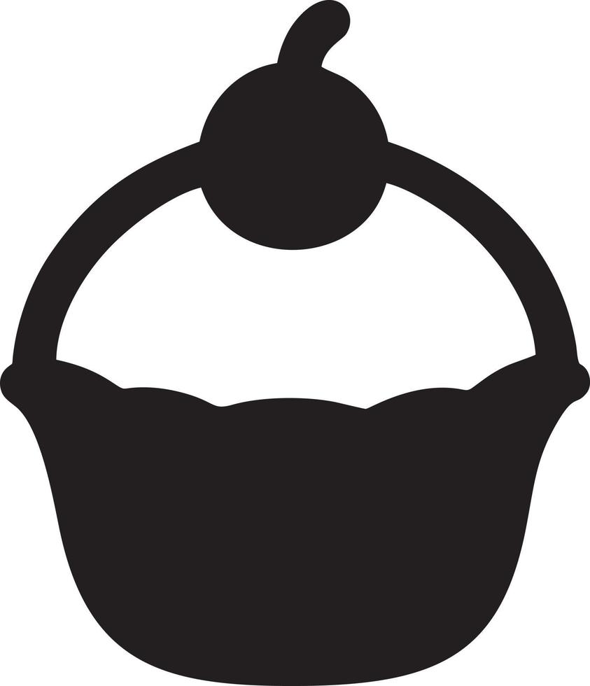 Cake icon symbol vector image. Illustration of the bakery birthday isolated design image. EPS 10