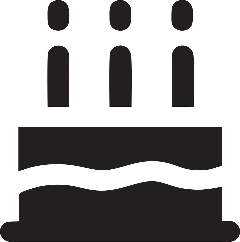 Cake icon symbol vector image. Illustration of the bakery birthday isolated design image. EPS 10