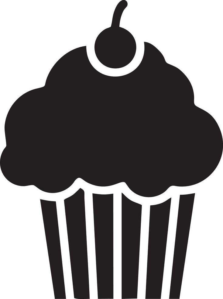 Cake icon symbol vector image. Illustration of the bakery birthday isolated design image. EPS 10