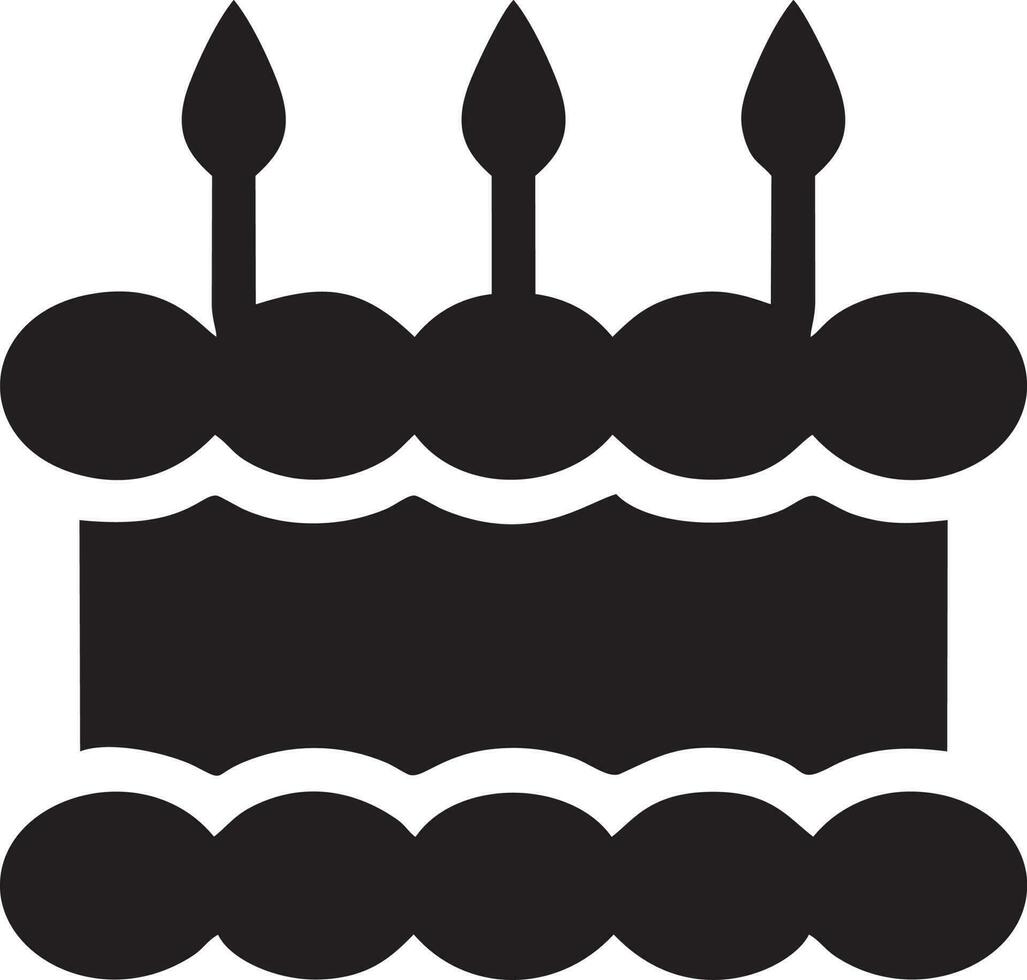 Cake icon symbol vector image. Illustration of the bakery birthday isolated design image. EPS 10