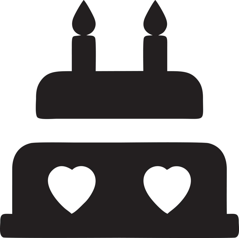 Cake icon symbol vector image. Illustration of the bakery birthday isolated design image. EPS 10