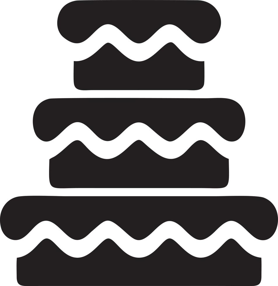 Cake icon symbol vector image. Illustration of the bakery birthday isolated design image. EPS 10