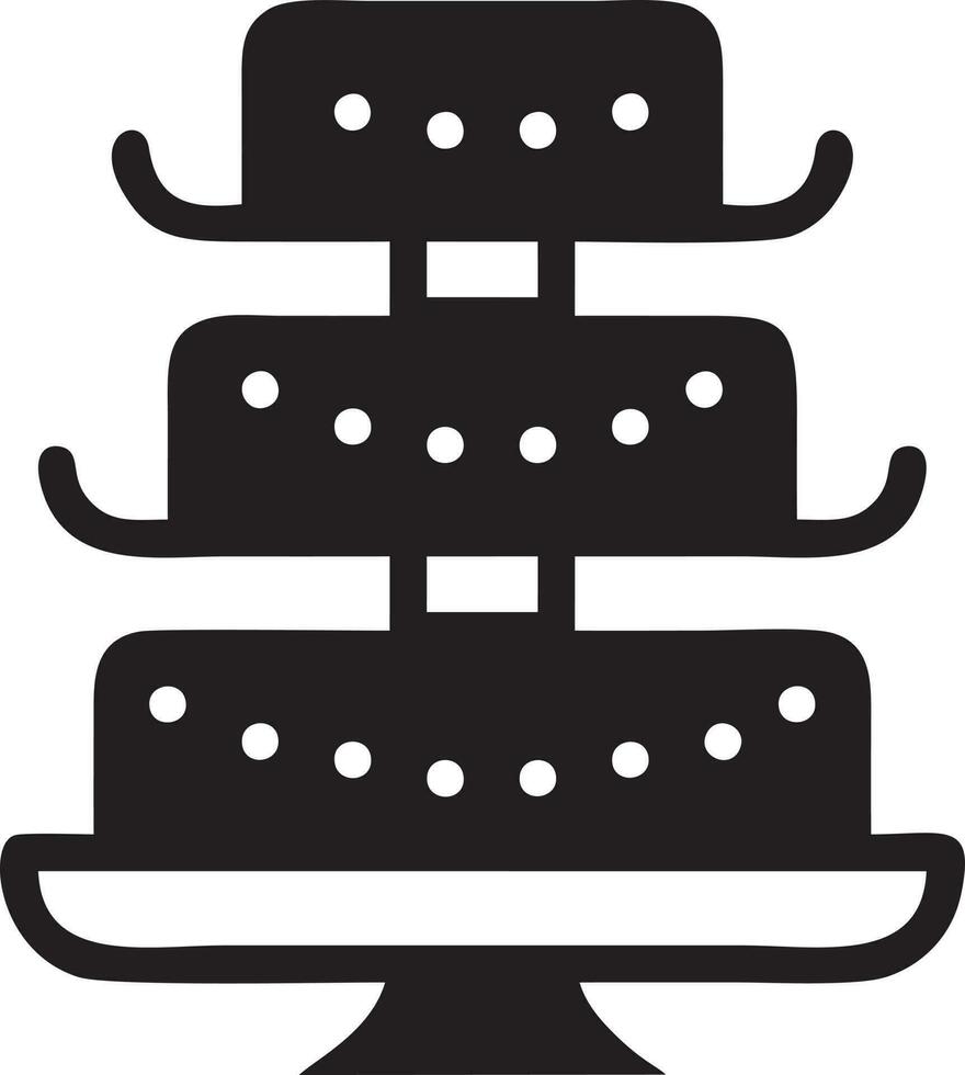 Cake icon symbol vector image. Illustration of the bakery birthday isolated design image. EPS 10